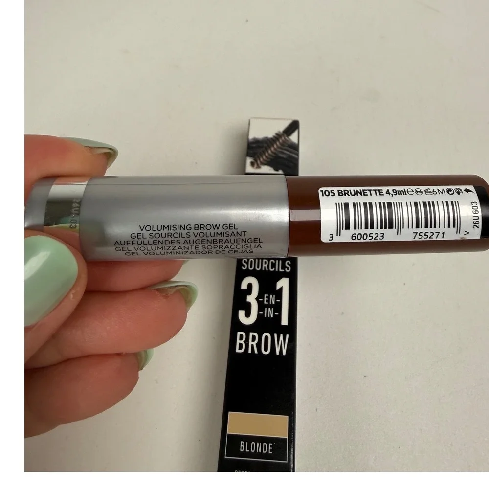 Brow Bundle NYX 3-in-1 Blonde L'Oreal Plump Set Brow Gel Brunette Makeup Lot